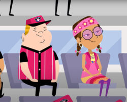 Scene from Lanterman and Friends animated series on the HCBS Final Rule.