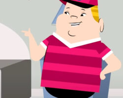 The character Steve from the HCBS animated series