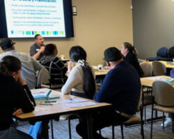 the first session of Talleres para Familias, a new pilot Spanish-language Community of Practice at TCRC.