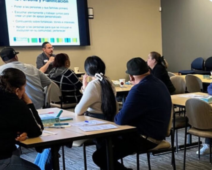 the first session of Talleres para Familias, a new pilot Spanish-language Community of Practice at TCRC.